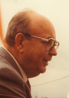 Karl Reilen auf dem Pfarrfest 1980