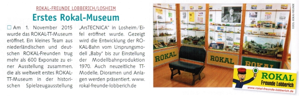 MEB-Mitteilung zum ROKAL-Museum in Losheim